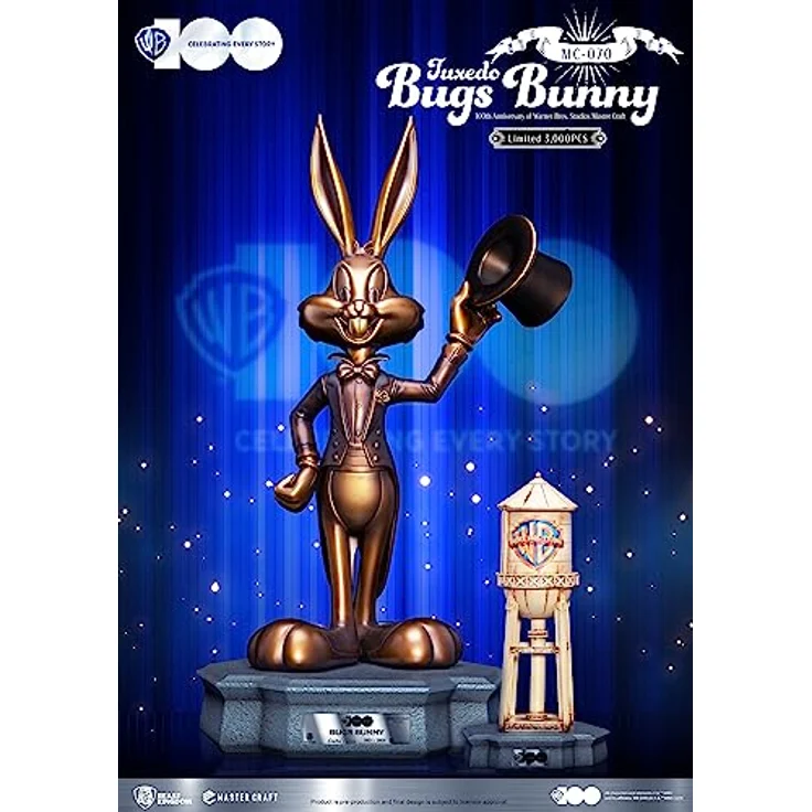 Beast Kingdom Toys Looney Tunes 100th Anniversary Master Craft Statue Tuxedo Bugs Bunny, 46 cm aus hochwertigem Polystone, limitierte Auflage – Bild 7