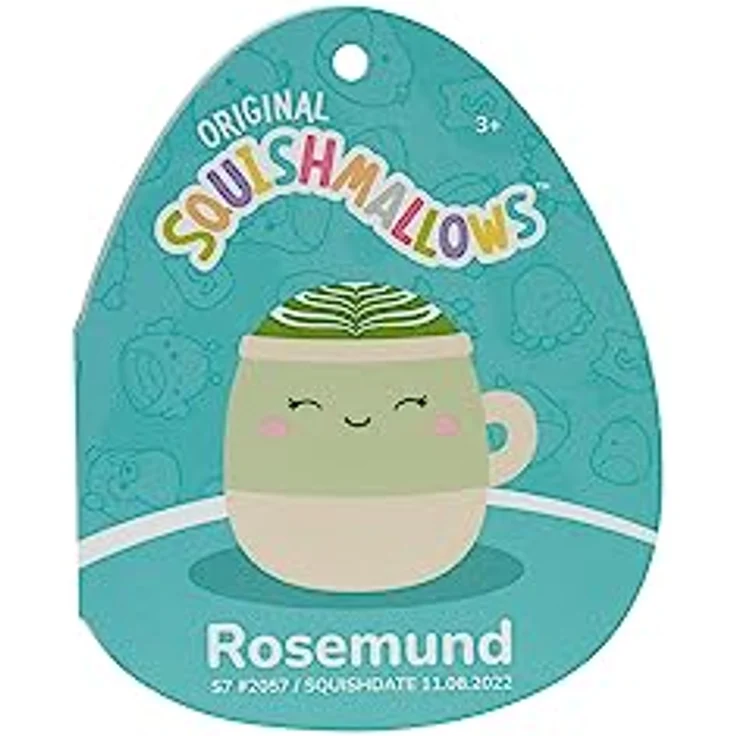 Squishmallows SQCR04121 - Rosemund der Matcha Latte 19 cm, offizielles Kelly Toys Plüsch, superweiches Kuscheltier – Bild 5