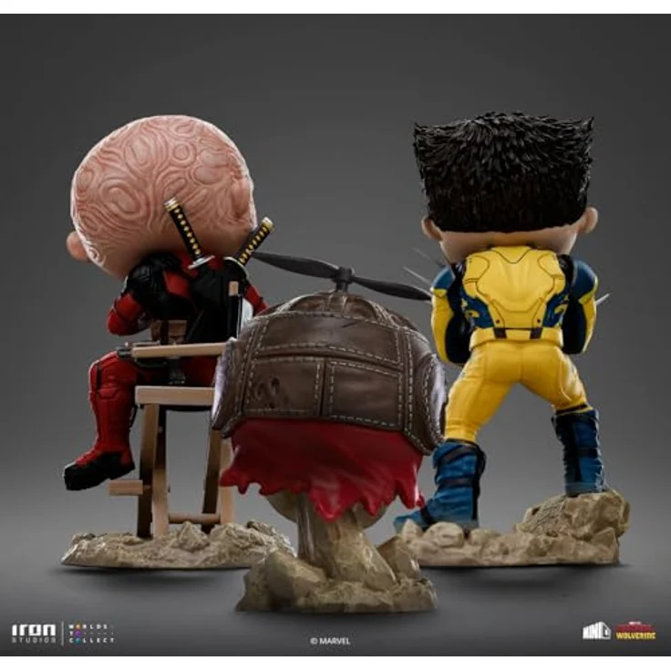 Iron Studios Deadpool Kunststatue, 1/10 Maßstab, unmaskiert, Minico Polystone-Harz, mehrfarbig, 13,7 cm – Bild 3