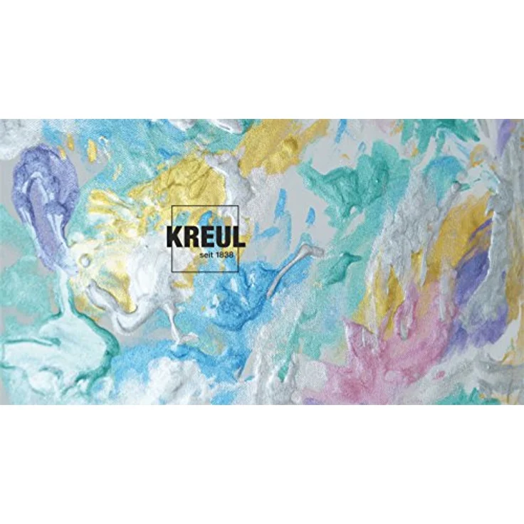 KREUL MUCKI Funkel Fingerfarben, 6 Glitzerfarben in Diamanten-Blau, Zauber-Lila, Feenstaub-Rosa, Drachen-Silber, Smaragd-Grün, Goldschatz, vegan, gut auswaschbar – Bild 16