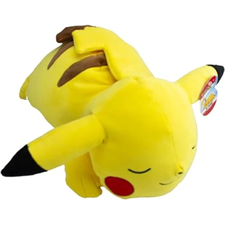 Pokémon Bandai Plüschtier Pikachu, 40 cm schlafend, sehr weich – WT97920 – Bild 4