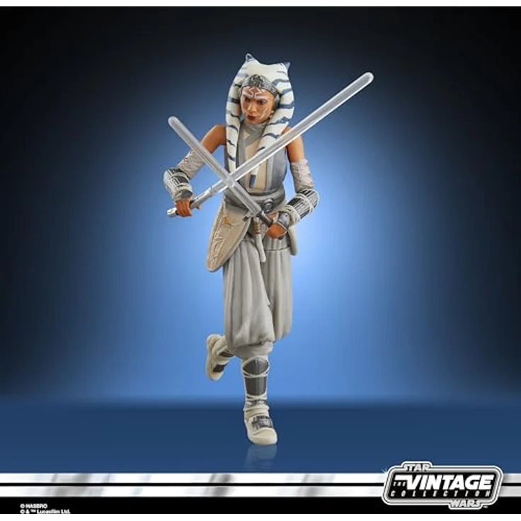 Star Wars The Vintage Collection Ahsoka Tano (Peridea), Action-Figur mit 2 Lichtschwertern, 9,5 cm, weiße Kleidung, Sammelfigur ab 4 Jahren – Bild 5