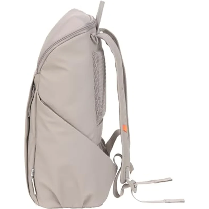 LÄSSIG Slender Up Backpack Wickelrucksack, Kinderwagenbefestigung, taupe – Bild 4