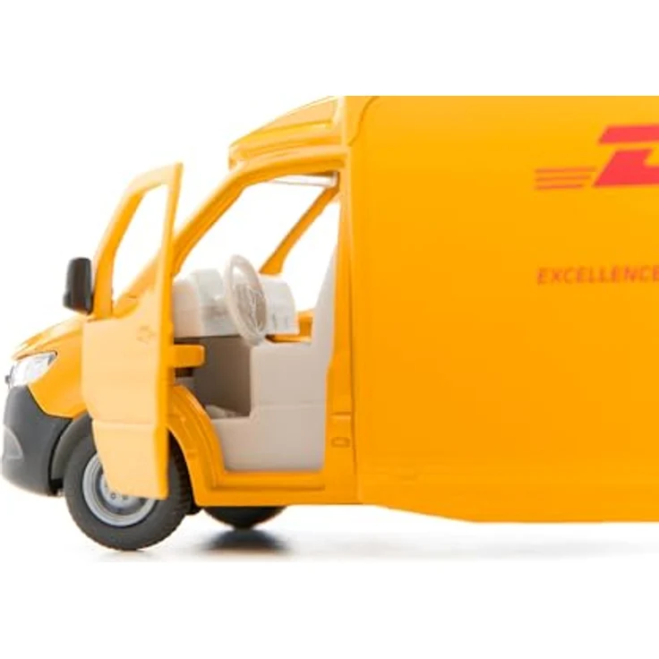 Siku Mercedes-Benz Sprinter DHL Paketdienst, Modellfahrzeug in Gelb mit langlebigem Design und hochwertigem Material – Bild 4