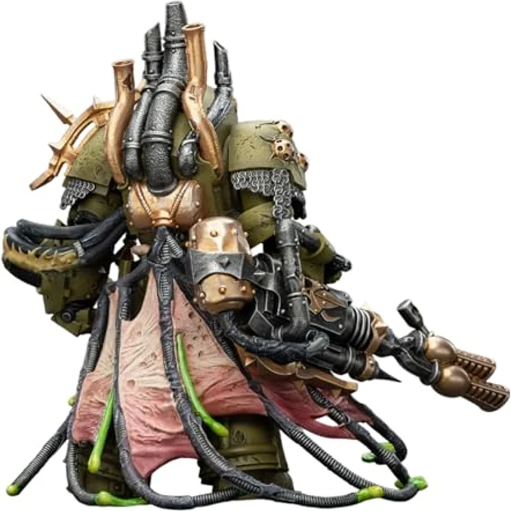 JOYTOY Warhammer 40,000 Actionfigur Death Guard Lord of Virulence, 14 cm mit Power Fist und Twin Plague Spewer – Bild 2