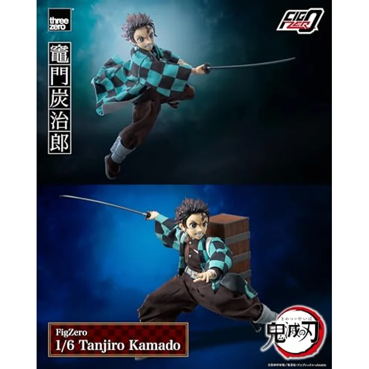 ThreeZero Demon Slayer: Kimetsu no Yaiba FigZero Actionfigur 1/6 Tanjiro Kamado, detailreiche Nachbildung aus PVC, ABS und Metall, 27 cmhöhe, inklusive Zubehör – Bild 15