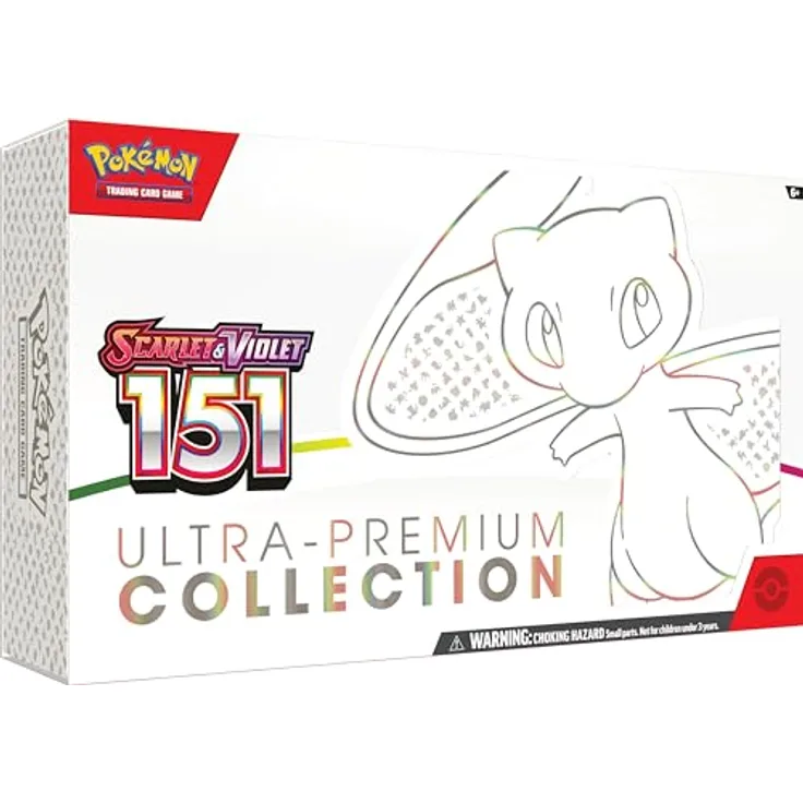 Pokémon 151 Ultra Premium Collection - EN, Sammelkartenspiel Set mit Mew Ex und Zubehör in metallischer Ausführung