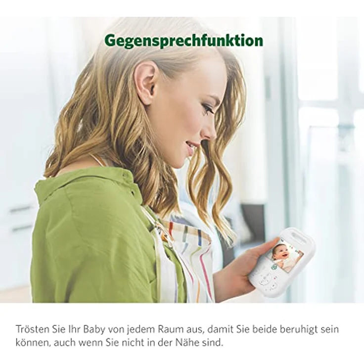 LeapFrog LF2513 Babyphone mit Kamera, Schwenk- und Neige Video Baby Monitor, 2.8 Inch Display, Nachtsicht, 300 m große Reichweite,12H Lange Akkulaufzeit Babyphone,Beruhigende Schlaflieder – Bild 8