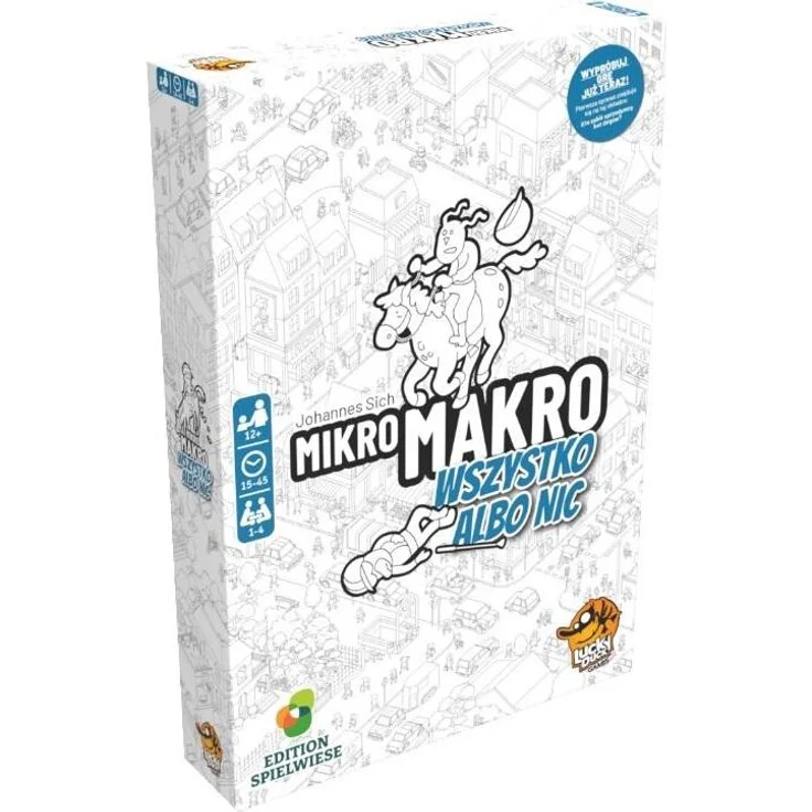 Lucky Duck Games MicroMacro: Alles oder nichts, Brettspiel mit 16 neuen Fällen zur Verbrechensaufklärung