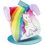 Hits4kids Siggi Einhorn, Kindersitzerhöhung ECE R129/i-Size, 100% Polyester Bezug, für Kinder 3-12 Jahre