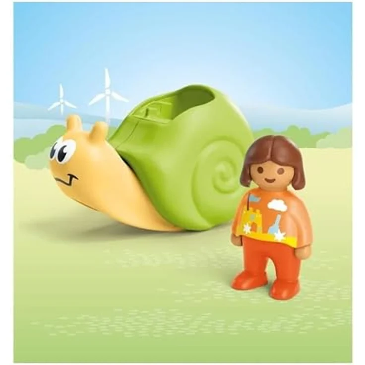 Playmobil® Konstruktions-Spielset Schaukelschnecke mit Rasselfunktion (71699), JUNIOR, (2 St), Made in Europe – Bild 3
