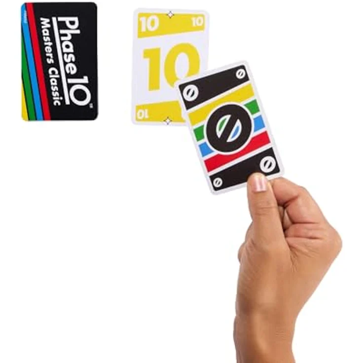 MATTEL GAMES Phase 10 Masters Classic, Kartenspiel mit neuen Spielvarianten, Mehrfarbig – Bild 4