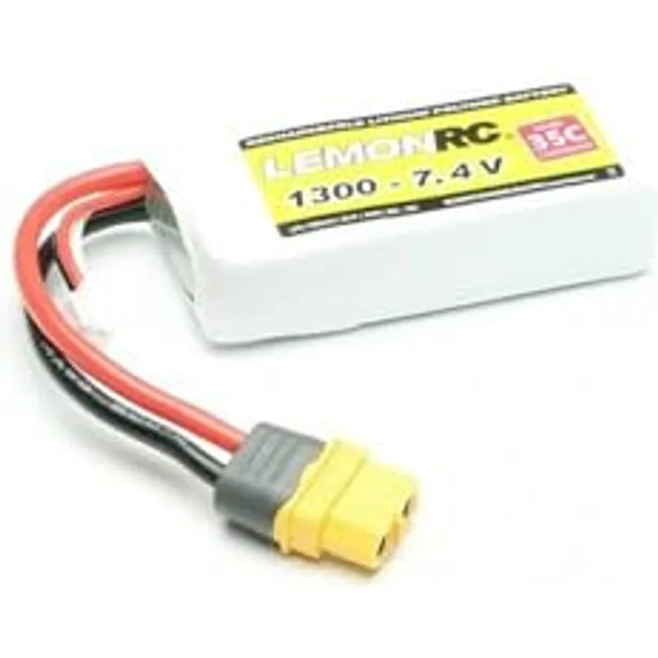 Pichler LemonRC Modellbau-Akkupack (LiPo) 7.4 V 1300 mAh, 2 Zellen, 35 C, Softcase mit XT60-Stecker