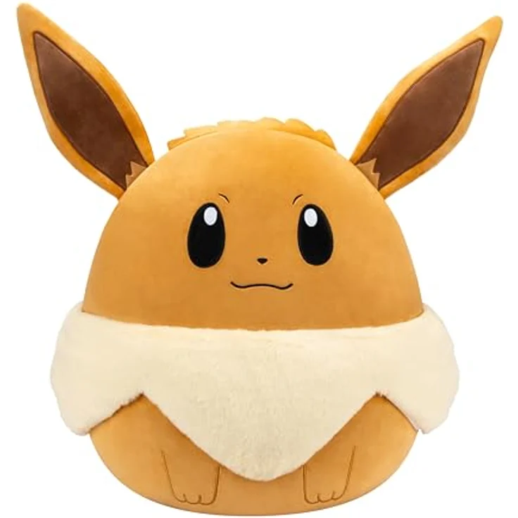 Jazwares Pokémon Squishmallows Plüschfigur Evoli, 50 cm, aus hochwertigem, samtweichem Plüsch, waschbar – Bild 1