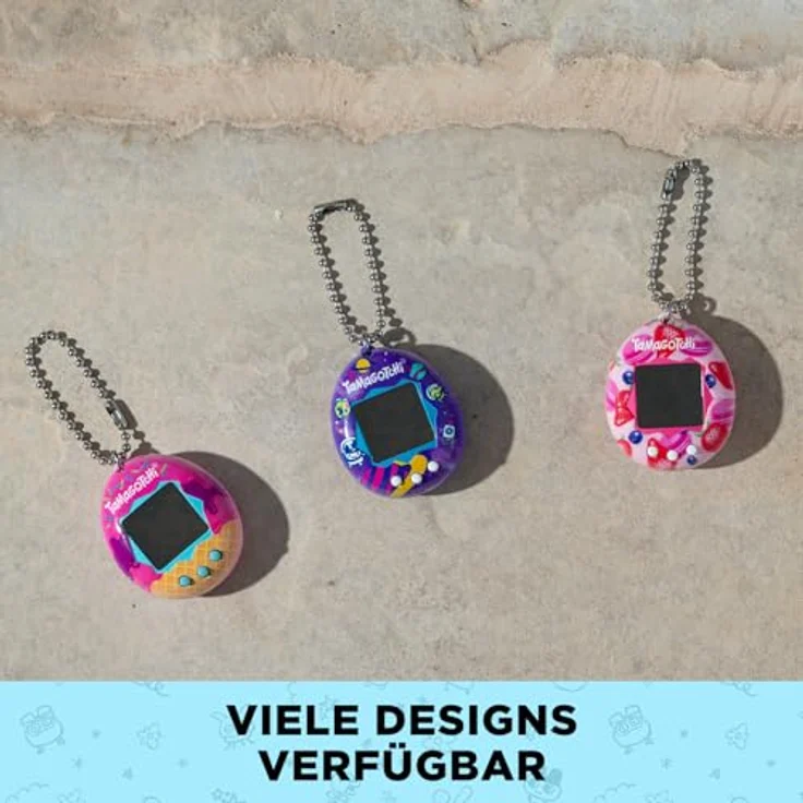 Bandai Tamagotchi, digitales Haustier in Schwarz mit tragbarem Design für interaktives Spielen – Bild 6