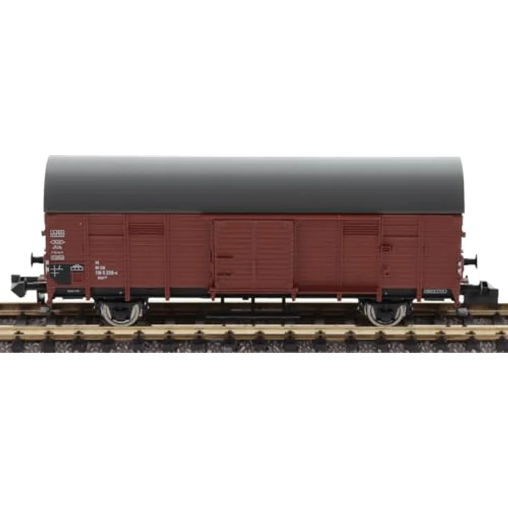 Fleischmann 6660044 N 4er-Set Güterwagen der DB, Modelleisenbahn-Wagen mit verschiedenen Güterwagen-Typen – Bild 4