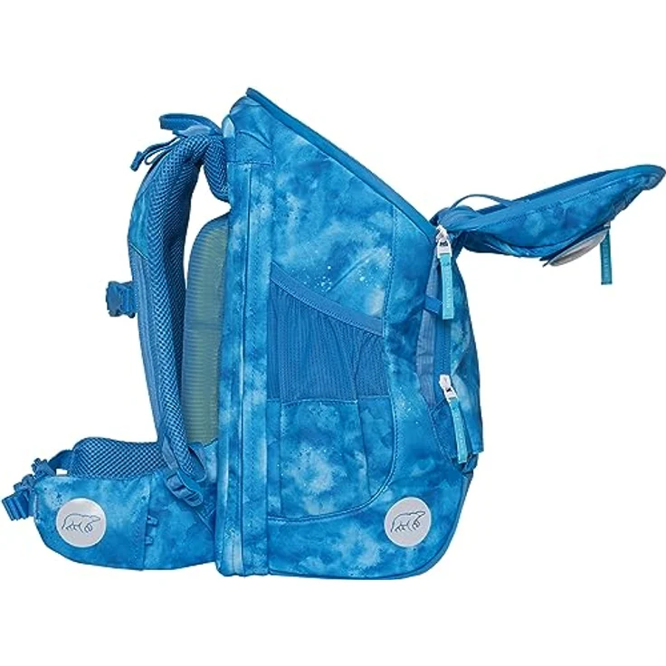 Beckmann Active Air FLX Space Mission, Schulrucksack Set (6tlg., blau) mit Laptopfach, Sportrucksack, Federmappe und Regenhülle – Bild 7