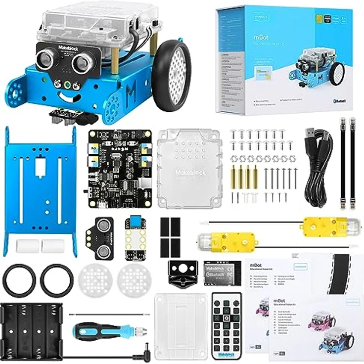 Makeblock mBot Programmierbar Roboter Kinder STEM Spielzeug Geschenke für Kinder Programmierbares Roboticset, Programmieren Lernen mit Scratch/Arduino mit Funktion Erkennen Sie Hindernisse – Bild 2