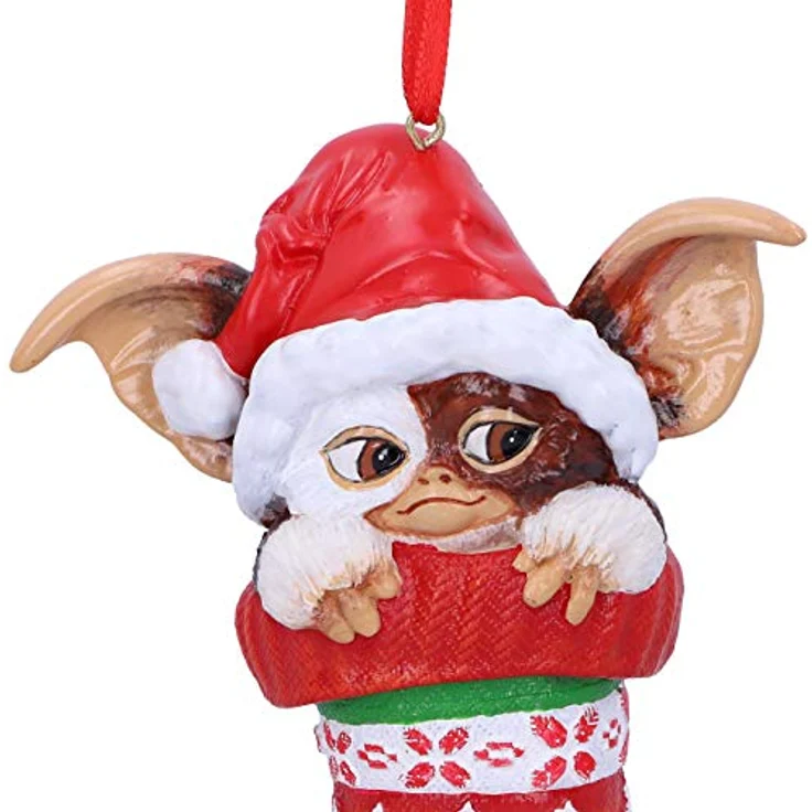Nemesis Now Gremlins Christbaumanhänger Gizmo in Stocking, 12 cm Sammelfigur – Bild 5