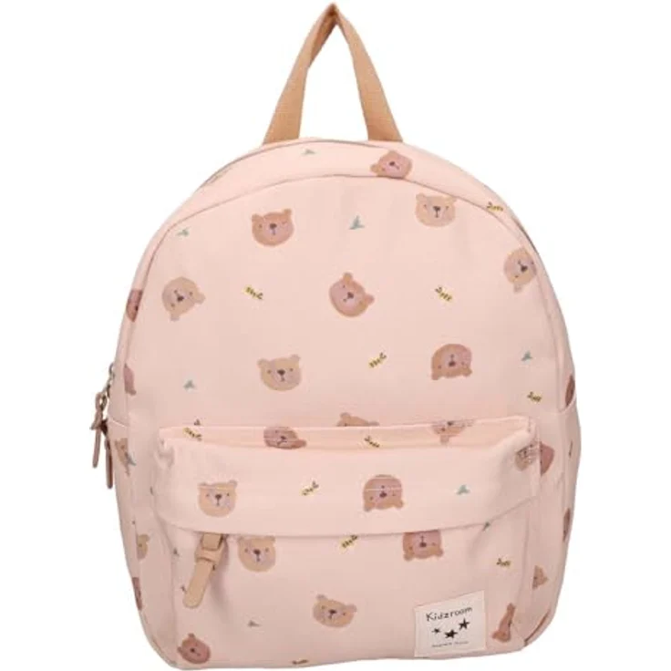Kidzroom Rucksack Little Story, Kindergartenrucksack mit Bärenmuster, beige – Bild 2