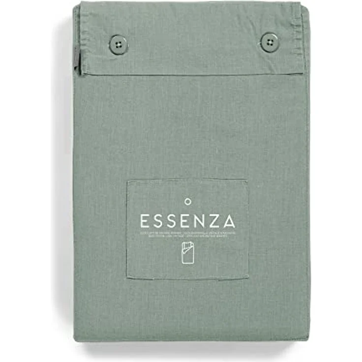 ESSENZA Bettwäsche Guy Sea Green, 135x200 + 1x 80x80 cm, 100% Baumwollrenforce – Bild 2