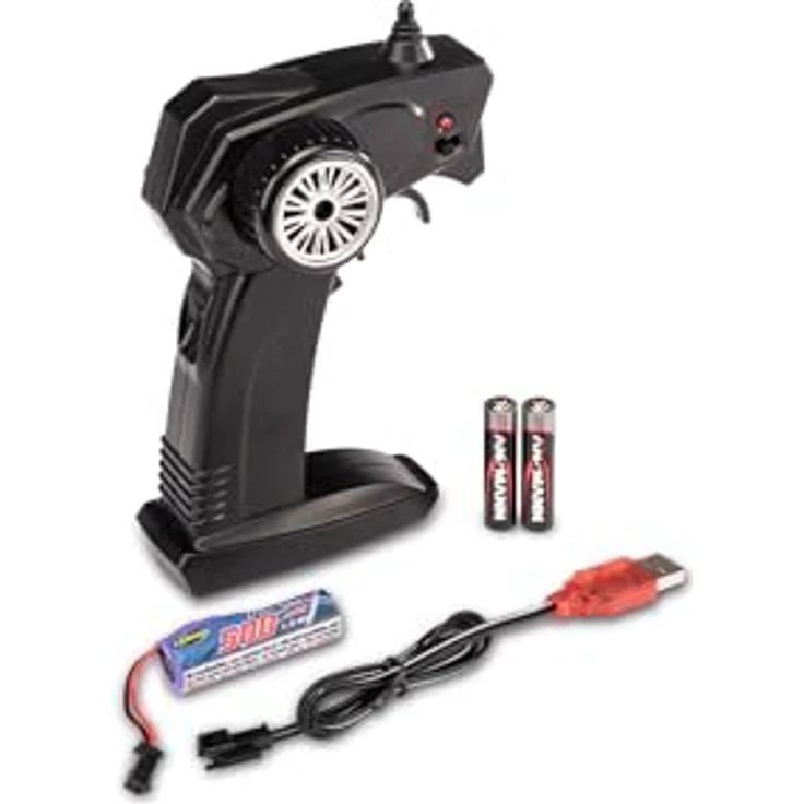 Carson 500404310 Mercedes Benz SLS AMG 1:24, ferngesteuertes Auto mit 2.4G Steuerung, LED-Beleuchtung, 60 Minuten Fahrzeit, schwarz – Bild 5