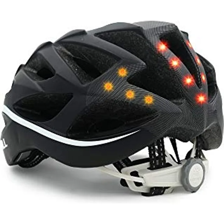 Livall Unisex – Erwachsene BH62 Neo Fahrradhelm, schwarz, weiß, one Size