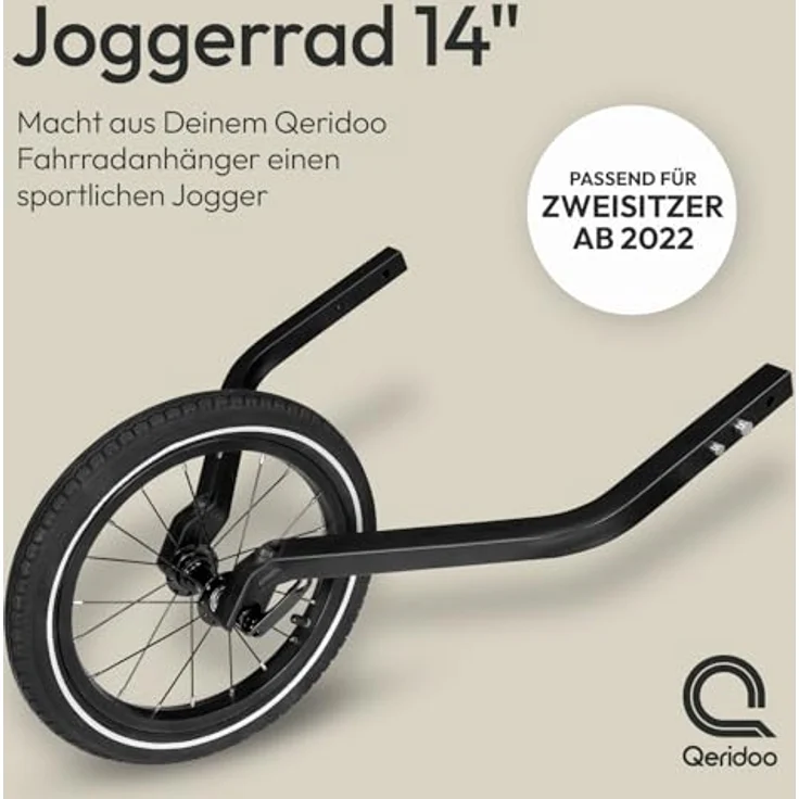 Qeridoo 14" Joggerrad für Zweisitzer ab 2020 – Bild 3
