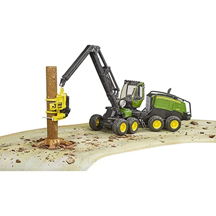 Bruder 02135 'John Deere 1270G Harvester', Spielfahrzeug mit 1 Baumstamm, 1:16, ab 4 Jahren – Bild 9
