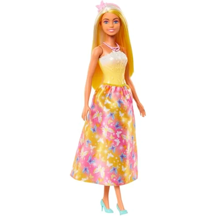 Mattel Barbie Core Royal Prinzessin Puppe mit blondem Haar in Regenbogenfarben – Bild 1