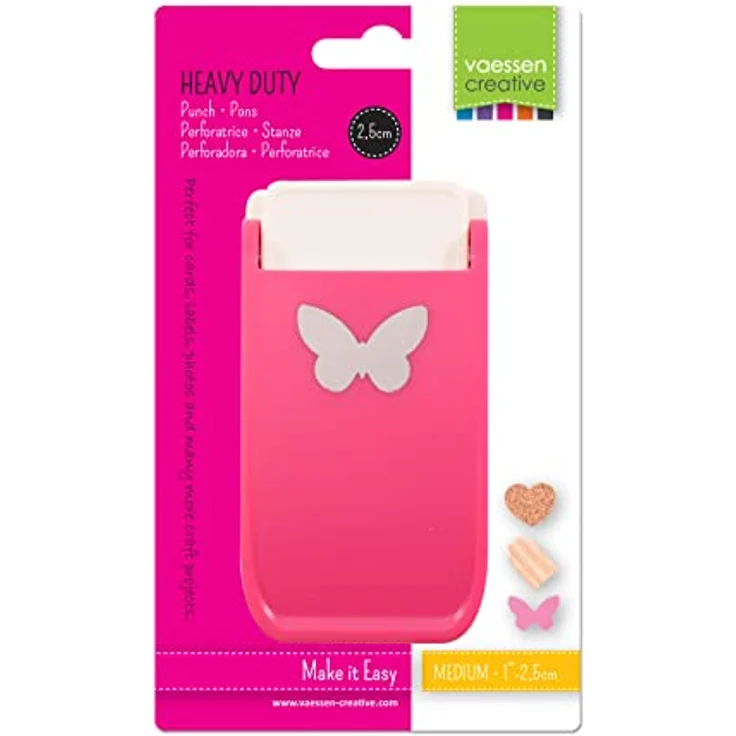 Vaessen Creative Motivstanzer Heavy Duty Schmetterling, 2,5 x 1,7 cm, für schwere Papierarten, ideal für Kartengestaltung, Scrapbooking und Journaling – Bild 4