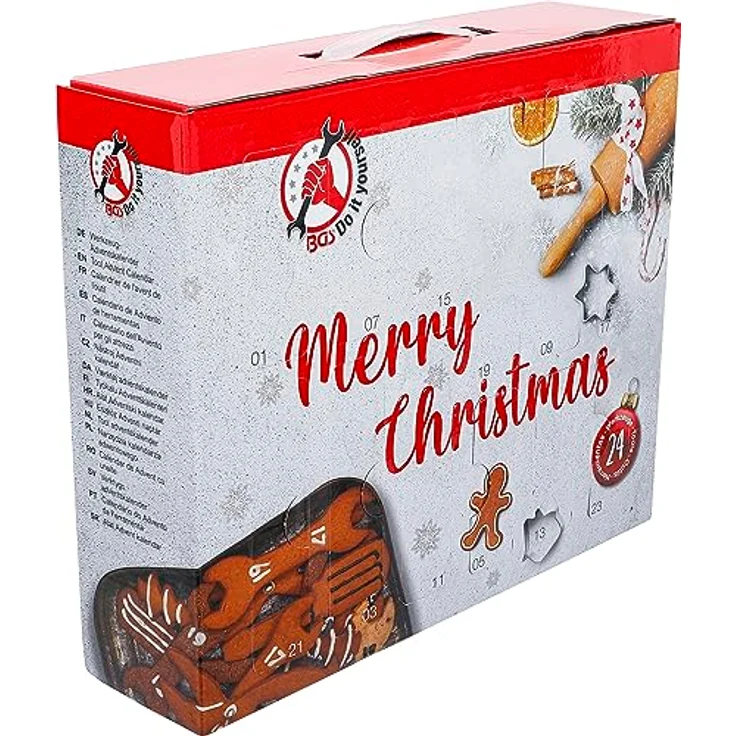 BGS Werkzeug Adventskalender 95000, Geschenkidee für Heimwerker mit hochwertigen Werkzeugen und festlichem Design – Bild 3