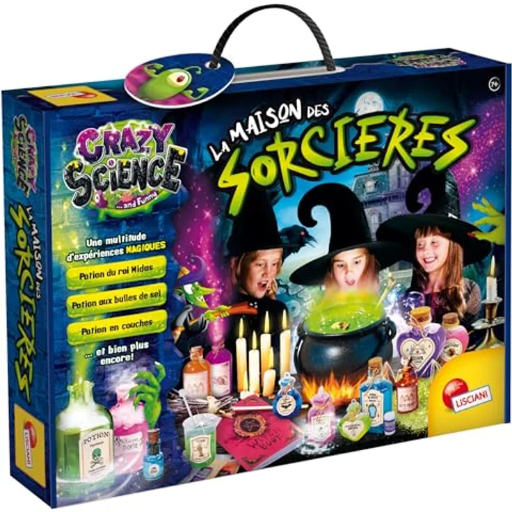 Liscianigiochi Labor-Set für Zaubertränke, 3D-Hexen-Labor mit magischen Accessoires und personalisierbaren Tränken