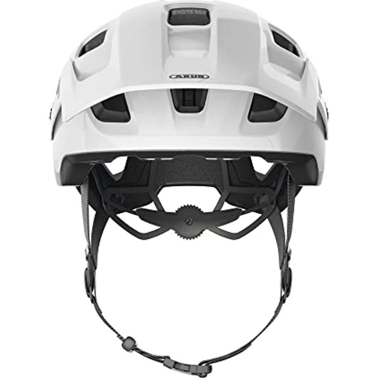 ABUS MTB-Helm MoDrop MIPS - robuster Fahrradhelm mit individueller Passform für Mountainbiker - Unisex - Weiß Glänzend, Größe S – Bild 2