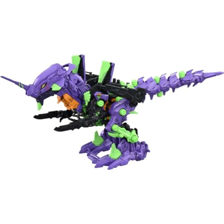 Takara Tomy Evangelion x Zoids Synergenex Plastic Model Kit Xeno Rex Test Type-01, 34 cm, inklusive Zubehör und Display Stand, mehrfarbig