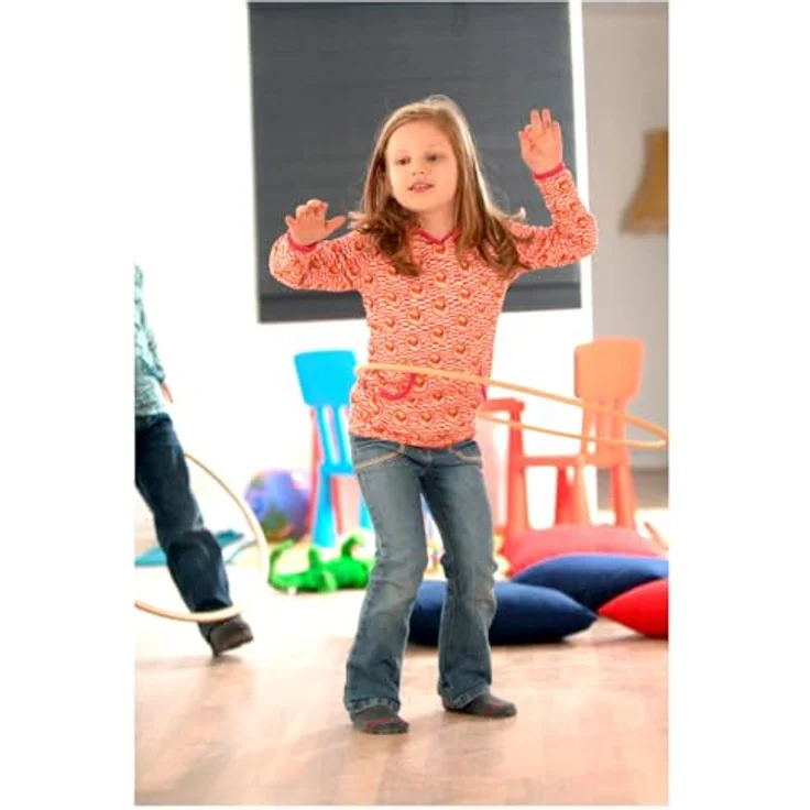 Sport-Tec Gymnastikreifen aus Holz, Hula Hoop, Trainingsreifen, Turnreifen, Fitnessreifen, Gymastik Kreis, Gewichtsreduktion, 60cm – Bild 6