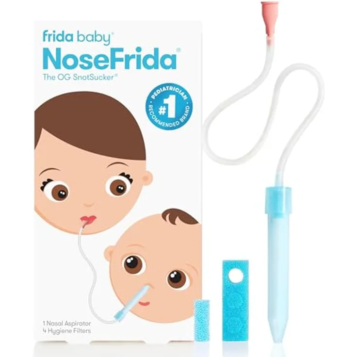 Frida Nosefrida Nasal Aspirator, sicherer Nasensauger ab Geburt, klinisch und arzt empfohlen