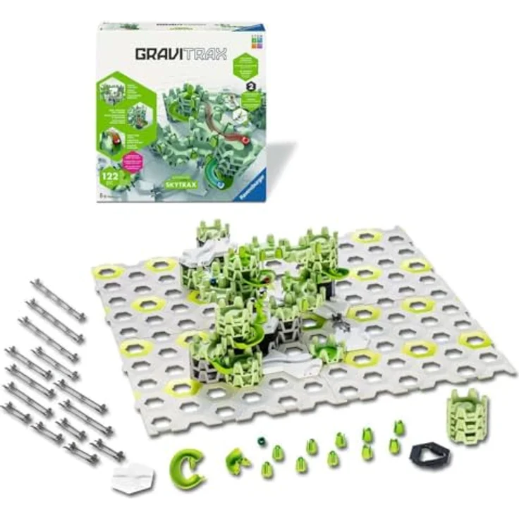 Ravensburger GraviTrax - Action-Set M Skytrax, interaktives Kugelbahnsystem mit über 120 Elementen und Scoop-Action-Element – Bild 4