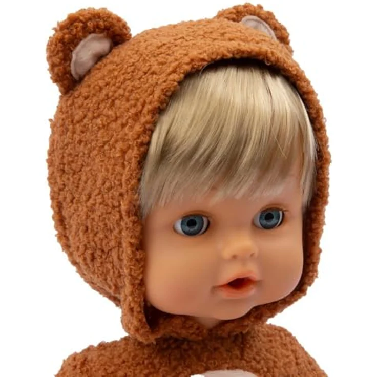 Giochi Preziosi Cicciobello Teddy Bear, Interaktive Puppe 42 cm mit Teddy-Bären-Overall, weint und beruhigt sich mit Schnuller, ab 2 Jahren – Bild 4