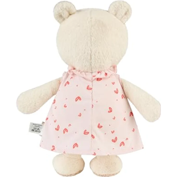 Sterntaler Kuscheltier L BÄR Betty, weich wattierter Stoffbär mit bedrucktem Kleid und 3D Blume am Ohr – Bild 2