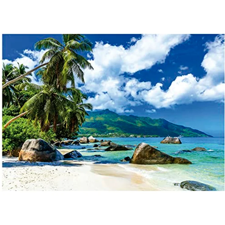 Educa 1500 Teile Puzzle "Seychellen", Landschaftspuzzle mit Palmen, Meer und Strand, für Erwachsene und Kinder ab 14 Jahren – Bild 2
