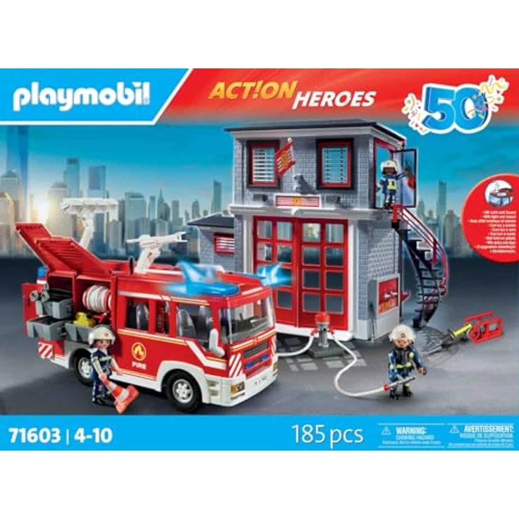 Playmobil® Konstruktions-Spielset Feuerwehr-Megaset (71603), Action Heroes, 50 Jahre, (185 St) - Preisvergleich – Bild 4