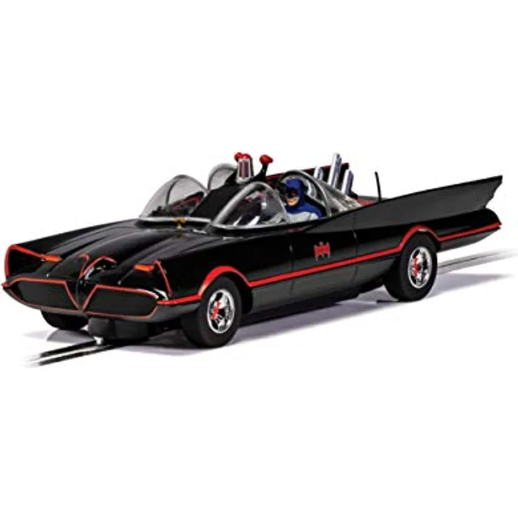 Scalextric C4175 Batman Batmobile 1966-1:32 Film und Fernsehschlitz, Schwarz & Orange - Preisvergleich