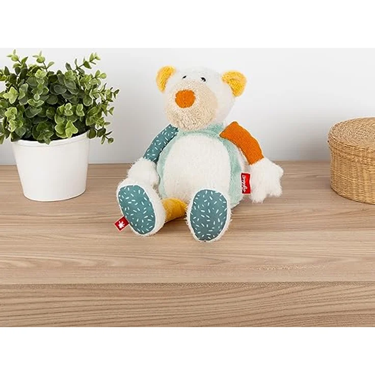 sigikid 43235 Patchwork Stofftier, Mehrfarbig/Eisbär – Bild 2