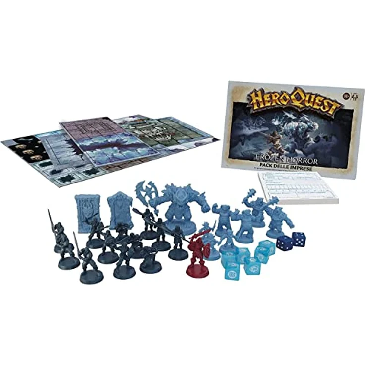 Avalon Hill Heroquest Pack von Unternehmen Frozen Horror Spiel Dungeon Crawler ab 14 Jahren,zum Spielen ist es notwendig,das Heroquest-Basis-Spiel zu haben,Mehrfarbig Sprache: Italienisch erforderlich – Bild 3