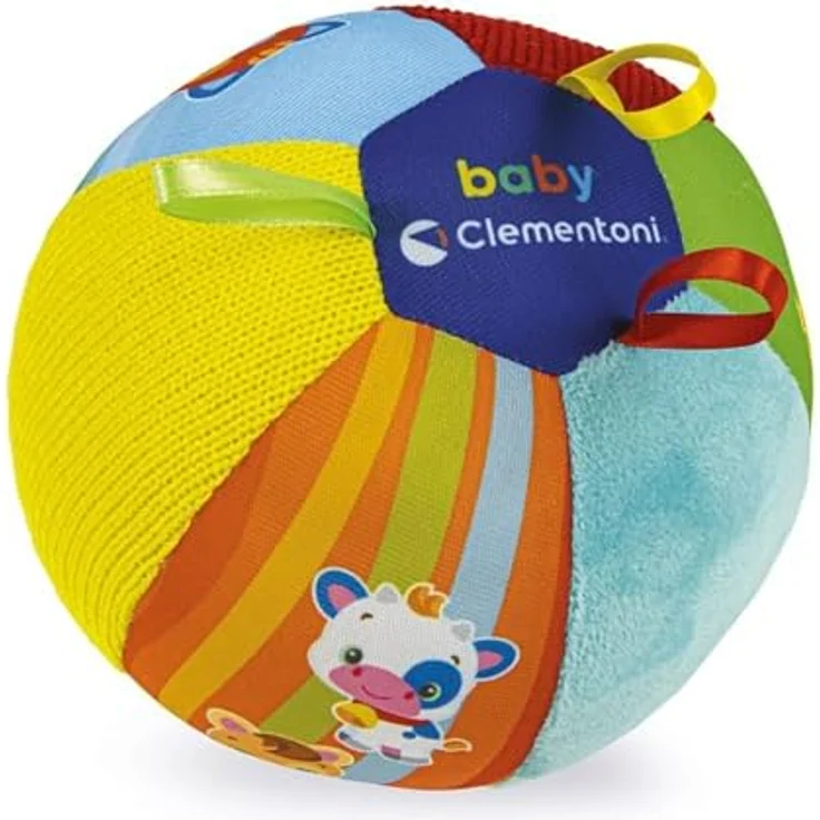 Clementoni Baby, Musikalischer Ball, elektronischer Spielzeugball mit Tierlauten und Melodien, 3+ Monate – Bild 1
