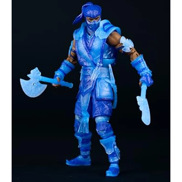 McFarlane Mortal Kombat Action Figure Glow in The Dark Edition Sub-Zero (Gold Label), 18 cm mit Zubehör und Base – Bild 2