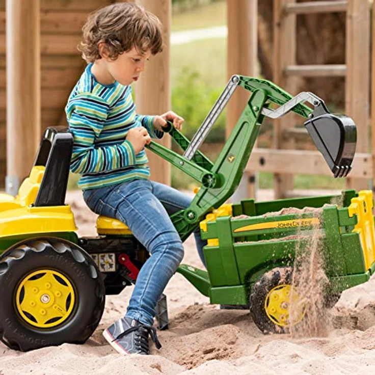 Rolly Toys rollyBackhoe John Deere (Heckbagger für RollyToys Fahrzeuge, für Kinder von 2,5 bis 10 Jahre, Aufsitzversion) 409358 – Bild 5