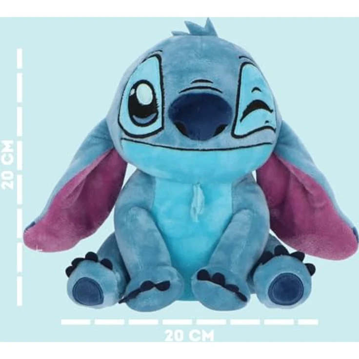 Disney Lilo & Stitch Plüsch Spardose, 20 cm, Zwinkerndes Auge, ideal für Kinder und Fans – Bild 4