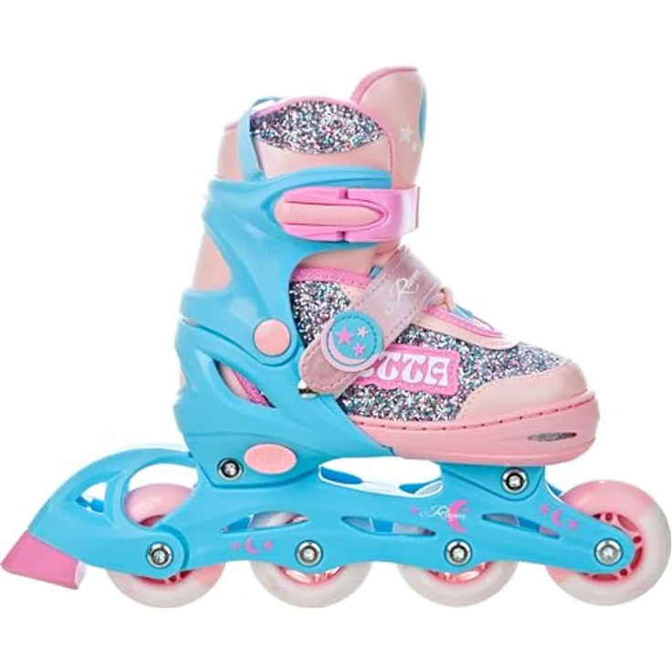 RAVEN Inline Skates Inliner für Kinder Mädchen verstellbar (Etta Blue/Pink, Abec7 Kugellager, DSAS, belüfteter Innenschuh) – Bild 3